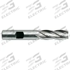 YG-1 Square End Mill: High Speed Steel, TiN Coated, 4 Flute, 5/8" Mill Dia, 1-3/8" LOC, 3-3/8" OAL (MPN 04086HN)
