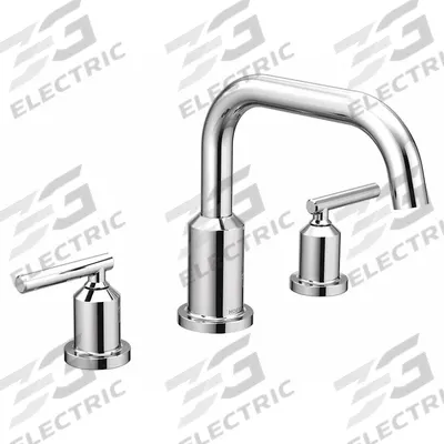 GIBSON Bathtub Faucet and Trim: Gibson T961, Chrome Finish, 7 5/8 in Spout Reach - Bathtub Faucets With Spouts & Handles