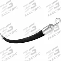 VISIONTRON Barrier Rope: Black, 6 ft Overall Lg, Velvet, Snap End (MPN 847BK72SEHD-PC). Key specifications — Brand: VISIONTRON; Rope Material: Velvet; End Cap Material: Metal.