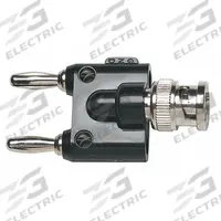 FLUKE BNC (M) Banana Plug: Double Banana Jack, Banana Jack Adapters, Not Panel Mounted, Stackable (MPN BP881). Key specifications — Brand: FLUKE; Panel Mounted - NEW: Not Panel Mounted; Stackability: Stackable.