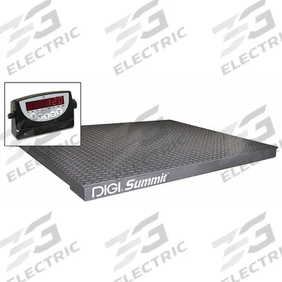 RICE LAKE WEIGHING SYSTEMS Floor Scale: 10,000 lb Wt Capacity - Imperial, 2 lb Readability, LED - Floor Scales