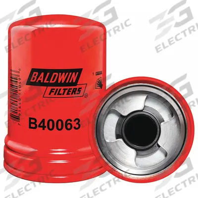 BALDWIN FILTERS Oil Filter: B40063, LF16460, M92 x 2.50 Thread Size, 5 7/8 in Overall Ht - Spin-On Oil Filters