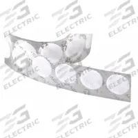 VELCRO BRAND Hook-and-Loop Fastener: Disc, 1 3/8 in Overall Dia, Loop, White, Adhesive, Acrylic, Std (MPN 192342). Key specifications — Brand: VELCRO BRAND; Material: Nylon.