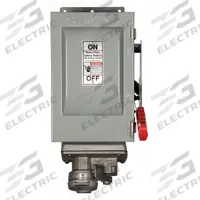 SIEMENS Safety Switch: Non-Fusible, 30 A, Three Phase, 600V AC, Galvanized Steel, Indoor (MPN HNF361JCH). Key specifications — attr867074: SIEMENS; attr925469: Crouse-Hinds Arktite.
