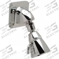 ZURN Fixed Showerhead: Temp Gard Z7000-I5, 1.5 gpm Fixed Showerhead Flow Rate, Brass/Bronze, Chrome (MPN Z7000-I5-1.5). Key specifications — ADA Compliant: Not ADA Compliant; Series: Temp Gard Z7000-I5; Connection Type: FNPT; Features: Variable Flow Orifice Feature to Maintain Constant Flow Rate; Includes: Mounting Screws; Material: Bronze.
