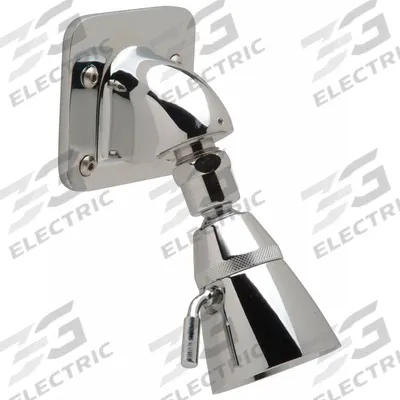 ZURN Fixed Showerhead: Temp Gard Z7000-I5, 1.5 gpm Fixed Showerhead Flow Rate - Replacement Shower Heads for Institutional Showers
