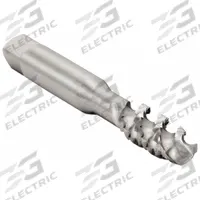 CHICAGO-LATROBE Spiral Flute Tap: 3/8"-16 UNC, H3 / 2B, 3 Flute, Plug Chamfer, High Speed Steel (MPN 367982)