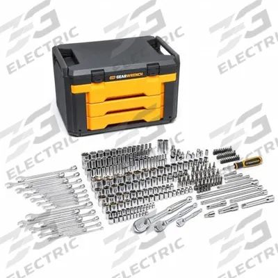 GEARWRENCH Mechanics Tool Set: 243 Total Pcs, Mechanics Hand Tools, Metric/SAE - Tool Sets with Tool Chest
