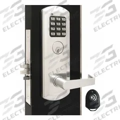 TOWNSTEEL Electronic Keyless Lock: RFID, ADA Compliant, Chrome (MPN XME-9010-IC-S-626). Key specifications — Product Type: Electronic Keyless Lock; Manufacturer Part Number: XME-9010-IC-S-626; Access Method: RFID; Key Override Options: Interchangeable Core; Lever Style: Rigid.