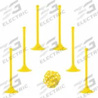APPROVED VENDOR Barrier Post Kit: Yellow Chain Color, 50 ft Chain Lg, 4 Posts, Yellow Post Color (MPN 71002-6). Key specifications — attr981817: Yellow; attr981800: Yellow.