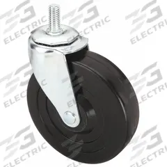 APPROVED VENDOR Stem Caster: Swivel, 5 in Wheel Dia., 1 in Wheel Wd, Rubber, 125 lb Load Capacity (MPN F1RR05052S-S30). Key specifications — Brand: APPROVED VENDOR; Thread Size: 1/2"-13; Roll Up: Swivel.