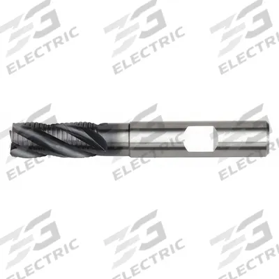WIDIA HANITA Roughing End Mill: Carbide, AlTiN Coated, 3 Flute, 8 mm Mill Dia, 16 mm LOC - Reduced-Neck Fast-Cutting Corner-Chamfer Carbide Roughing End Mills for Steel & Cast Iron