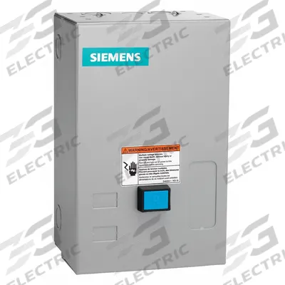 SIEMENS NEMA Magnetic Motor Starter: Non-Reversing, 3 Poles, NEMA Size 1, 27 A - Enclosed Non-Reversing Starters with Electronic Overloads