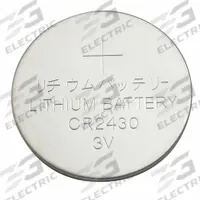 APPROVED VENDOR Coin Cell Battery: 2430 Battery Size, Lithium, 290 mAh Capacity, 3V DC, 0.961 in Dia (MPN 5HXG8). Key specifications — Voltage - Batteries: 3V DC; Battery Chemistry: Lithium; Product Type: Coin Cell Battery; Battery Size: 2430; Brand: APPROVED VENDOR; Voltage - Subhead: 3V DC.