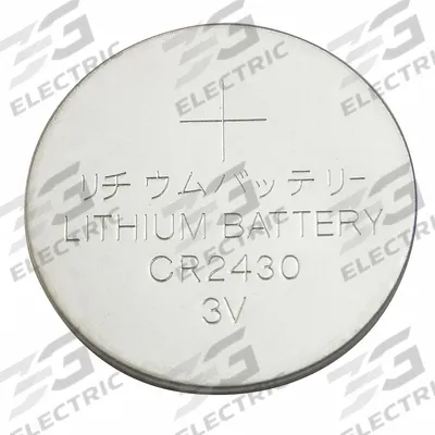APPROVED VENDOR Coin Cell Battery: 2430 Battery Size, Lithium, 290 mAh Capacity, 3V DC - Disposable Coin & Button Batteries