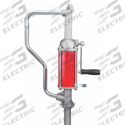 Dayton Hand Pump: Rotary Action, Pump with Spout, Aluminum/Steel Housing, 32 oz per stroke - Rotary-Crank Drum Pumps