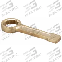 AMPCO Striking Wrench: Aluminum/Bronze, Natural, 1 1/2 in Head Size, 9 in Overall Lg, SAE (MPN WS-1-1/2). Key specifications — attr324790: AMPCO.