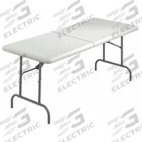 ICEBERG Folding Table: Rectangle Table Shape, Platinum Tabletop, 30 in Dp, 96 in Wd, 29 in, Bullnose (MPN 65473). Key specifications — attr1035217: Charcoal; attr1035250: Platinum; attr1035202: ICEBERG.