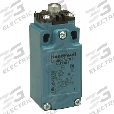 Honeywell Non Plug-In Limit Switch: Plunger Actuator, Metallic, Plunger, 4 Mounting Holes - Top-Mount Plunger Limit Switches