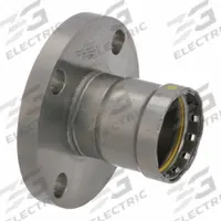 VIEGA MEGAPRESS Crimp Adapter Fitting: 2 in Pipe Size, Press-fit x Flange, Carbon Steel, HNBR (MPN 25786). Key specifications — attr1347260: VIEGA MEGAPRESS.