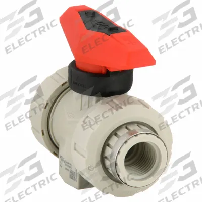 GF PIPING SYSTEMS Manual Two-Way Ball Valve: 1/2 in, Polypropylene, Straight, FNPT x FNPT - Polypropylene Ball Valves