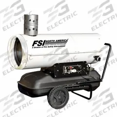 FSI Temporary Shelter HVAC System: 48 in Overall Lg, 20 in Overall Wd, 40 in Overall Ht (MPN F-HVF1101). Key specifications — Includes: Duct; Product Type: Air Heating Unit; Brand: FSI.