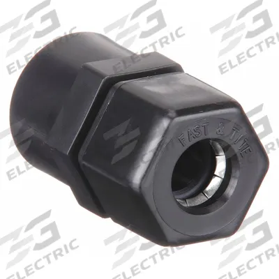 PARKER Compression Fitting Adapter: 3/8 in OD x 3/8 in Pipe Size, Compression x FNPTF - Polypropylene Compression Tube Fittings
