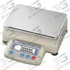 A&D WEIGHING Industrial Bench Scale: 8 1/4 in x 11 7/8 in, Not IP Rated, Integrated, Stainless Steel (MPN EK-30KL). Key specifications — attr1341383: RS-232C; attr1341384: 0.01 kg/1 g/0.02 lb; attr1341400: A&D WEIGHING; attr1383935: Stainless Steel.