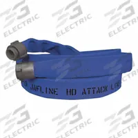 JAFLINE HD Fire Hose: Double Jacket, 1 1/2 in Hose Inside Dia, 25 ft Hose Lg, Blue (MPN HD150B025-NH150). Key specifications — attr660609: NST x NH; attr660602: Rocker; attr660607: Aluminum.