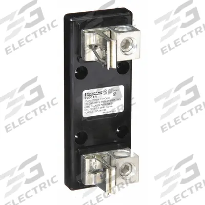 MERSEN Fuse Block: Open Block Design, 1 Pole, 250 V AC, Box Lug - Fuse Blocks for UL Class RK1 & RK5 Fuses