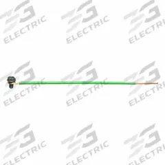 IDEAL Grounding Pigtail: Copper/PVC/Zinc Plated Steel, Green, 8 in Overall Lg (MPN 30-3410). Key specifications — For Product Type: Fittings and Enclosures; Brand: IDEAL; Accessory Type: Grounding Pigtail; Color: Green; Material: PVC.