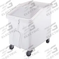 CAMBRO Ingredient Bin: 148 qt Capacity, White, 28 in Overall Ht, 29 1/2 in Overall Lg, Lid Included (MPN EAIBS37148). Key specifications — Lid Included: Yes; Brand: CAMBRO; Color: White; NSF Certified: Yes.