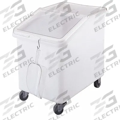 CAMBRO Ingredient Bin: 148 qt Capacity, White, 28 in Overall Ht, 29 1/2 in Overall Lg - Bulk Ingredient Bins