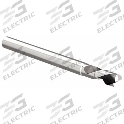 WIDIA HANITA Corner Radius End Mill: Carbide, 2 Flute, 1/8" Mill Dia, 3/16" LOC - Reduced-Neck Carbide Corner-Radius End Mills for Aluminum