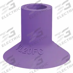 PIAB Vacuum Pad: Plain Pad without Adapter, 25 mm Pad Dia, Thermoplastic Elastomer, Purple, 60A (MPN VL25BL). Key specifications — attr1019194: VL25BL; attr1019196: PIAB; attr1019197: 60A.