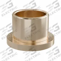 Flanged Sleeve Bearing: Bronze, SAE 841, 5/8 in Bore, 3/4 in OD, 5/8 in Lg, USDA H-1 Approved, 3 PK (MPN ECOF101210). Key specifications — System of Measurement: Inch; Lubricant Material: USDA H-1 Approved; Material Grade: SAE 841; Flange Type: Flanged; Brand: BUNTING BEARINGS.