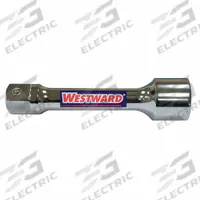 WESTWARD Socket Extension: 1 in Input Drive Size, 1 in Output Drive Size, 6 in Overall Lg, Chrome (MPN 45J262). Key specifications — attr1204978: Not Insulated; attr1204980: Locking Not Included; attr1204984: WESTWARD; attr1204970: Chrome.