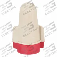3M Twist-On Wire Connectors: Red/Tan, Wire Sizes 22 AWG – 8 AWG, 600 V, 100, PK (MPN T/R+BOX). Key specifications — Brand: 3M; Maximum Wire Combination: (5) 12 AWG; Manufacturer Part Number: T/R+BOX; Minimum Wire Combination: (2) 18 AWG.