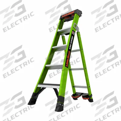 LITTLE GIANT Combination Ladder: 3 Configurations, Fiberglass, 375 lb Load Capacity - Leaning & Extending Multifunction Ladders