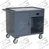 JAMCO Mobile Cabinet Workbench: 42 in x 27 in, Steel, 1,400 lb Overall Load Capacity, Gray, Steel (MPN JE236P500GP). Key specifications — Assembly: Fully Assembled; Brand: JAMCO.