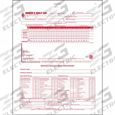 JJ KELLER Detail Drivers Daily Logbook: Driver's Daily 2-in-1 Log Book, Carbonless - Combination Logbooks