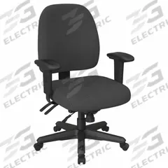 OFFICE STAR Office Chair: Ht, Gray, Fabric Material, 18 1/4 in Back Ht, 20 in Seat Wd, 19 in Seat Dp (MPN 43808-226). Key specifications — attr982877: Black; attr982913: Yes; attr982865: Black; attr982870: OFFICE STAR; attr982901: Gray.