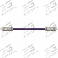 READYCABLE Ethernet Cable: Cat6a, M12 Male Straight x M12 Male Straight, 25 ft Lg, PUR, Purple, X (MPN CAT9441010-25). Key specifications — Brand: READYCABLE; Cable Jacket Color: Purple; End 1 Coding: X; End 2 Coding: X; Performance Category: Cat6a.