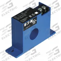 EATON Current Sensor Relay: Surface Mounted, 150 A Current Rating, Overcurrent/Undercurrent, Screw (MPN ECSNOFSC). Key specifications — Adjustment Method: Switch; Electrical Connection: Screw Terminal; Monitored Parameters: Undercurrent; Mounting Style: Surface; Status Indicator: LED Indicator; Trip Point: 1 A; Trip Point Type: Fixed; Brand: EATON.