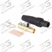 Series Taper Nose Cam: Female, Black, 600V AC/600V DC, 400 A, Double Set Screw Termination (MPN 16D33-4UE). Key specifications — Gender: Female; Series: 16; Brand: LEVITON.