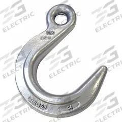CROSBY Foundry Hook: 8,000 lb Working Load Limit, 100 Hook Grade, Alloy Steel, 3 in Hook Opening Wd (MPN 1026289). Key specifications — Color: Silver; Brand: CROSBY; Visual Indicator Markings: Deformation & Max Angle.