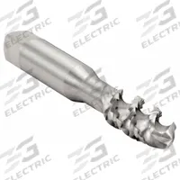 CLEVELAND Spiral Flute Tap: 3/8"-24 UNF, H3 / 2B, 3 Flute, Plug Chamfer, High Speed Steel (MPN C58583)