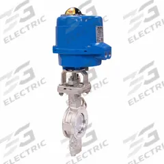 BONOMI Electrically Actuated Butterfly Valve: Stainless Steel, 24V AC/DC, 5 in Pipe Size, Wafer, FKM (MPN ME9100-002-5). Key specifications — Brand: BONOMI; Input Control Signal: Manual; Disc Material: Stainless Steel.