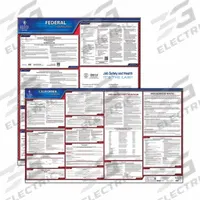 JJ KELLER Labor Law poster: CA, Spanish, Polypropylene, 40 in x 24 in, FMLA /Y, FMLA Notice Included (MPN 44034). Key specifications — Poster Sizes Included: (1) 40 in W x 24 in H State Poster, (1) 20 in W x 24 in Federal Poster; State/Province: CA; Language: Spanish.