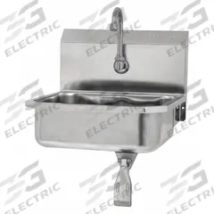 SANI-LAV Hands-Free Sink: 1 Stations, 5 in Bowl Dp, 14 in Bowl Lg, 11 in Bowl Wd, Faucet Included (MPN 605L-0.5). Key specifications — Includes Side Splash: Side Splash Not Included; Series: Stainless Steel Hand Wash Sink; Brand: SANI-LAV.